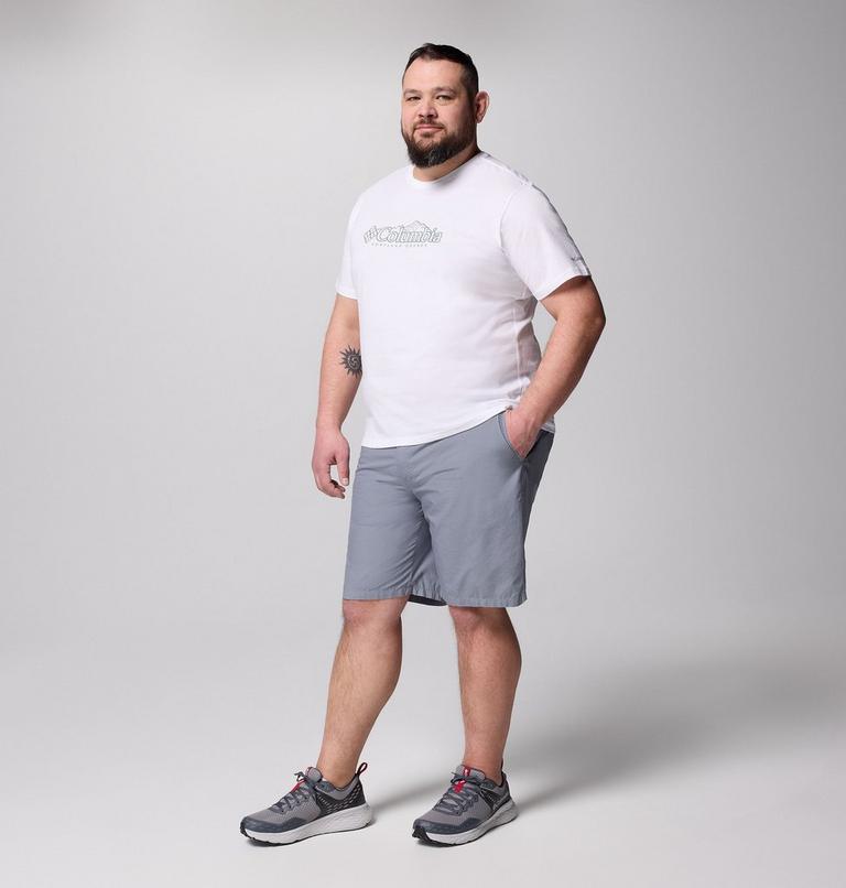 Men’s CSC Seasonal Logo Casual Organic Cotton T-shirt - Extended Size, Color: White, Branded Peaks, image 2