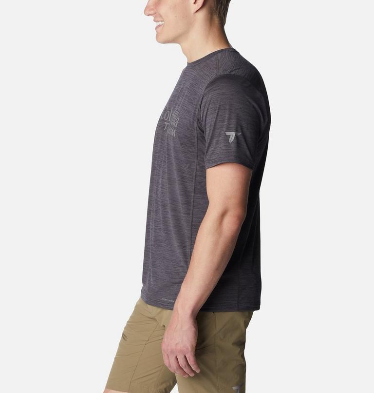 Men’s Titan Pass Technical T-Shirt, Color: Black, CSC Titanium Graphic, image 3