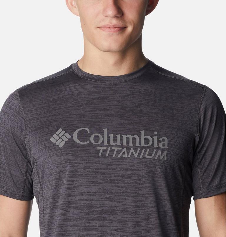 Men’s Titan Pass Technical T-Shirt, Color: Black, CSC Titanium Graphic, image 4