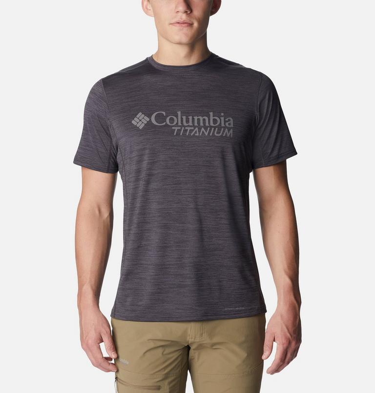 Men’s Titan Pass Technical T-Shirt, Color: Black, CSC Titanium Graphic, image 1
