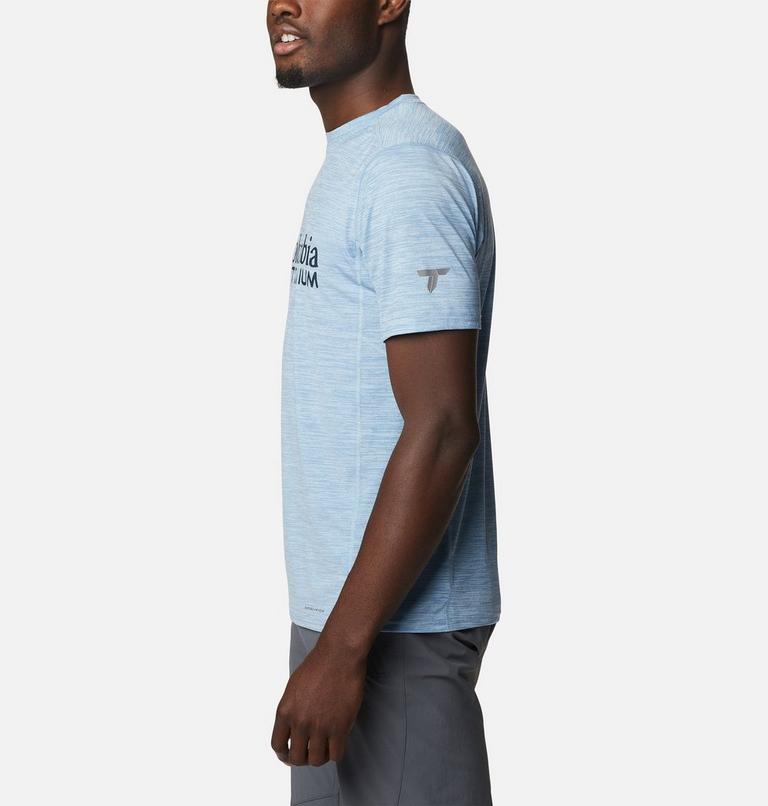 Men’s Titan Pass Technical T-Shirt, Color: Jet Stream, CSC Titanium Graphic, image 3