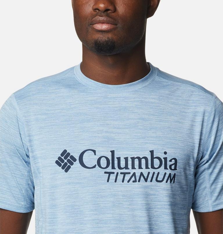 Men’s Titan Pass Technical T-Shirt, Color: Jet Stream, CSC Titanium Graphic, image 4