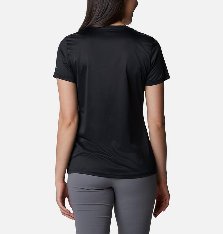 Women's Columbia Hike V-Neck Technical T-Shirt, Color: Black, image 2