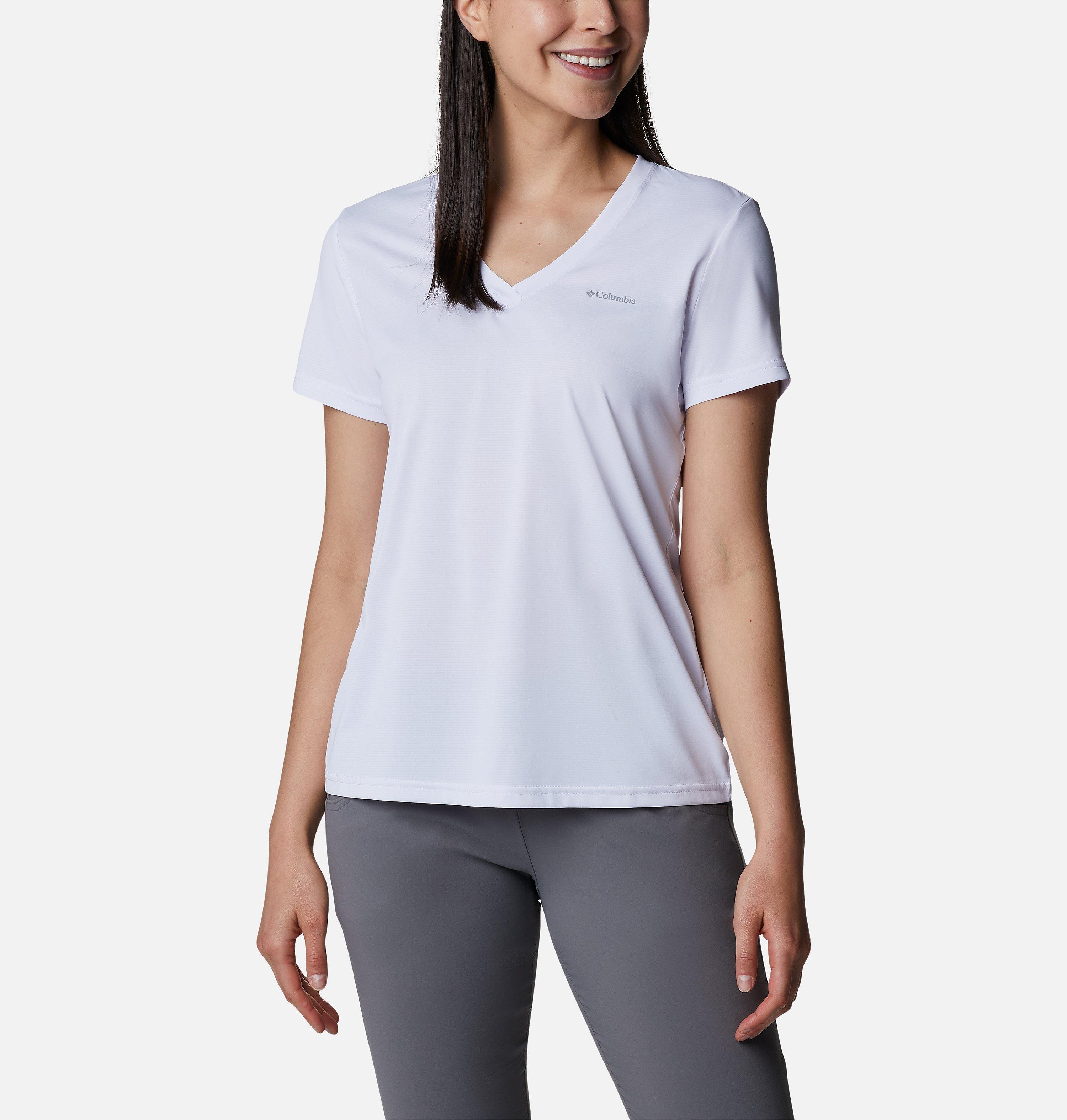 Women's Columbia Hike Short Sleeve V-Neck Shirt 1
