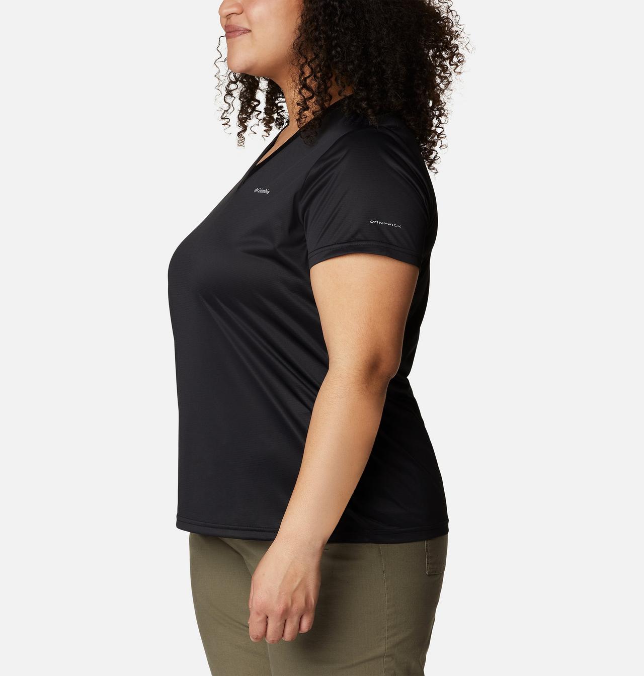 Women's Columbia Hike™ Short Sleeve V Neck Shirt - Plus Size 3