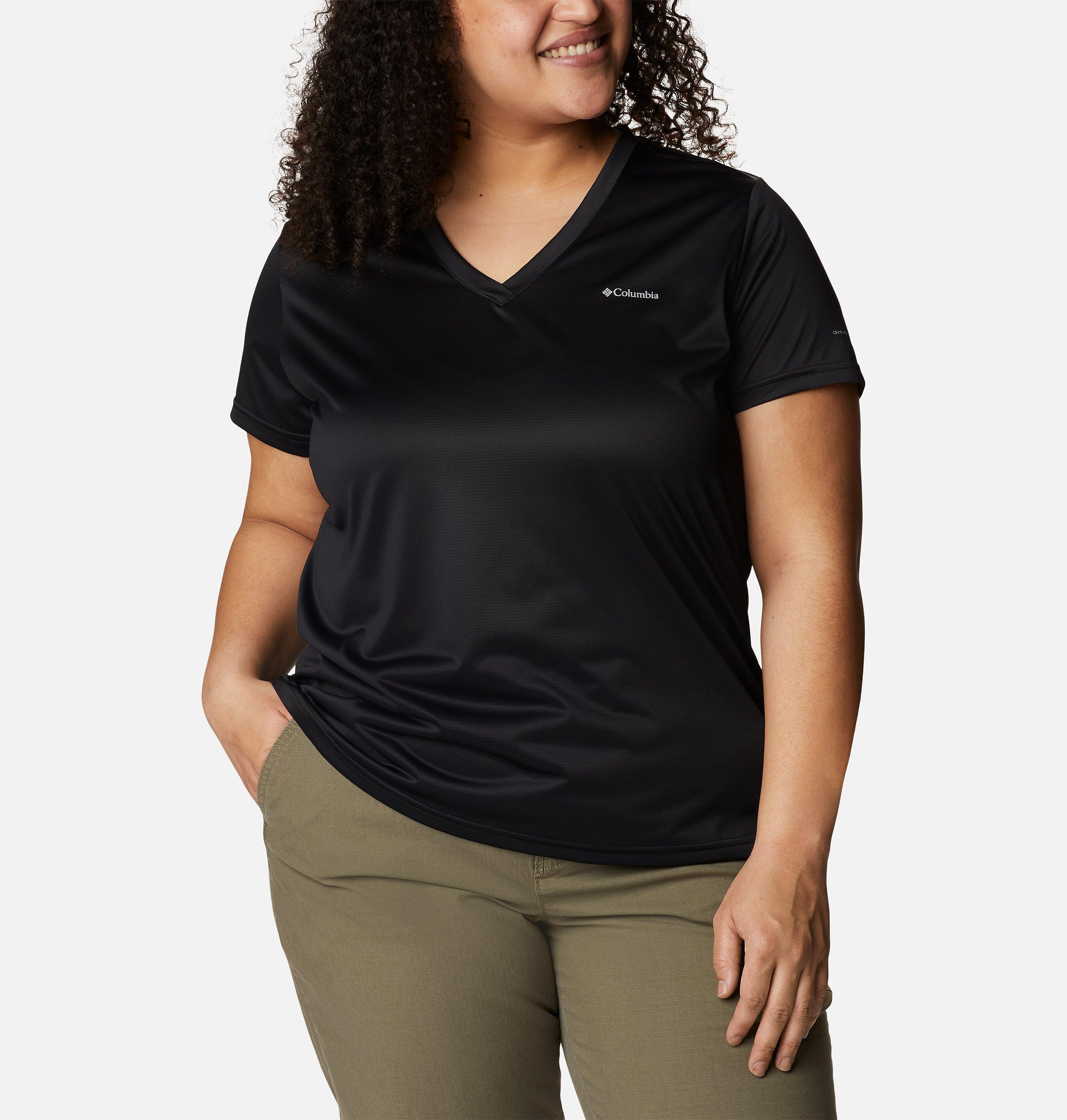 Women's Columbia Hike™ Short Sleeve V Neck Shirt - Plus Size 5