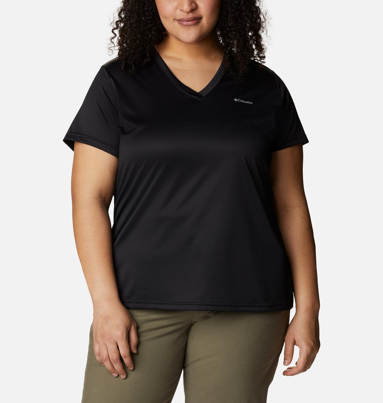 Women's Columbia Hike™ Short Sleeve V Neck Shirt - Plus Size 1