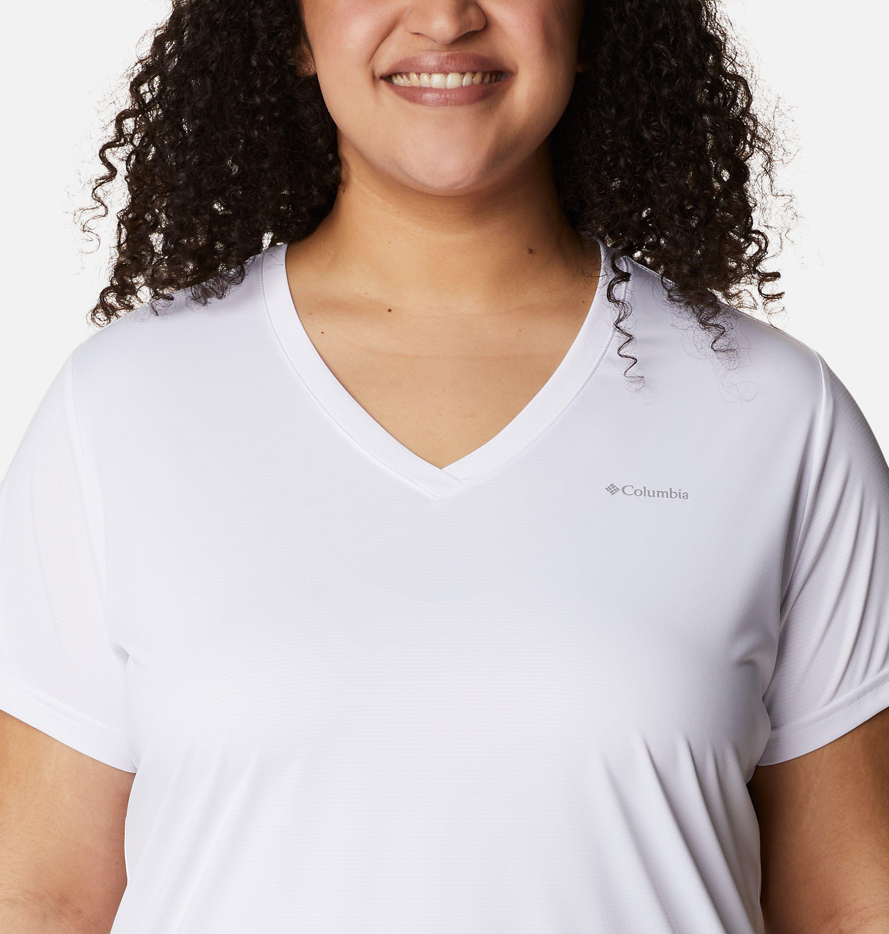 Women's Columbia Hike™ Short Sleeve V Neck Shirt - Plus Size 5