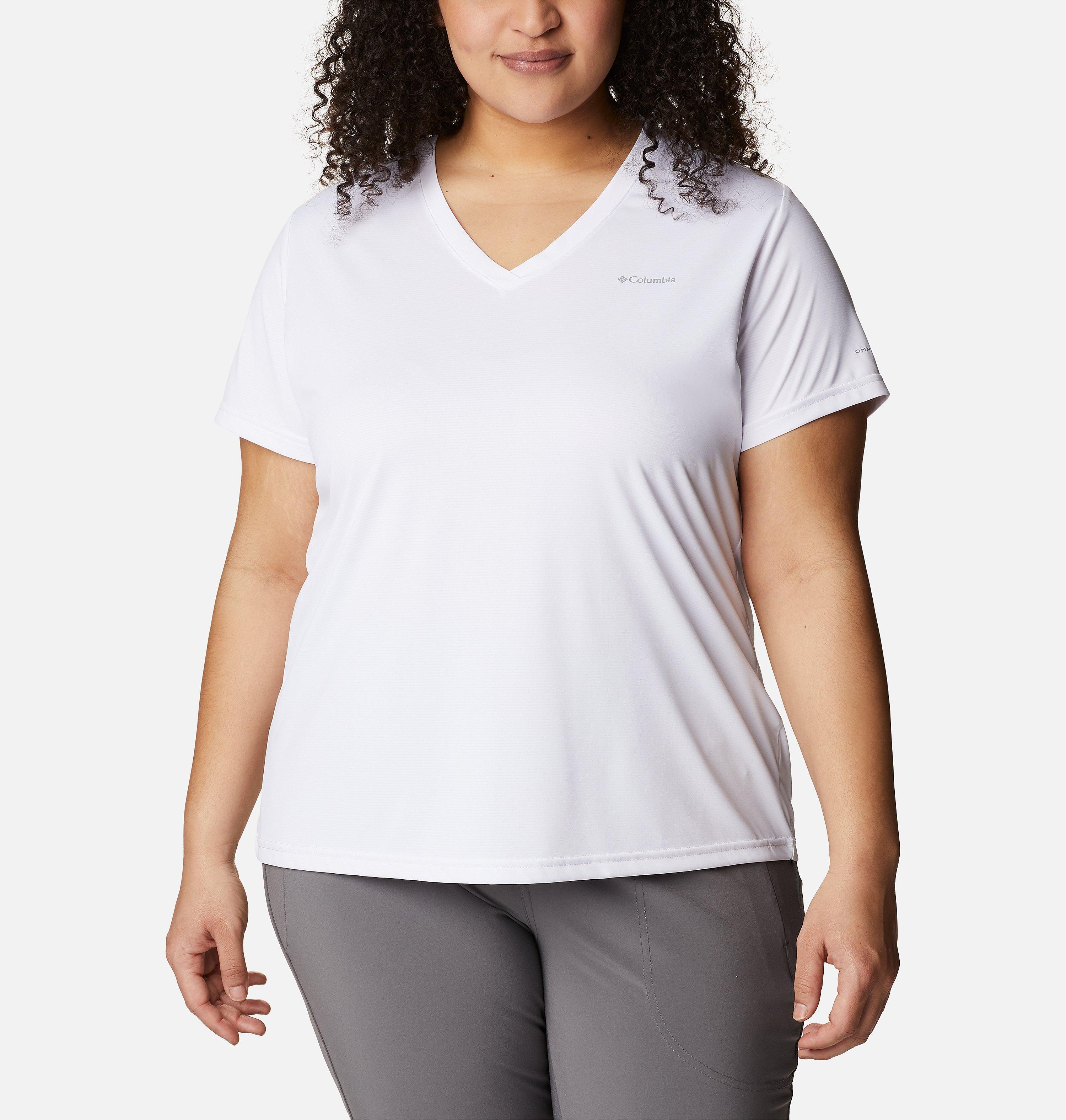 Women's Columbia Hike™ Short Sleeve V Neck Shirt - Plus Size 1