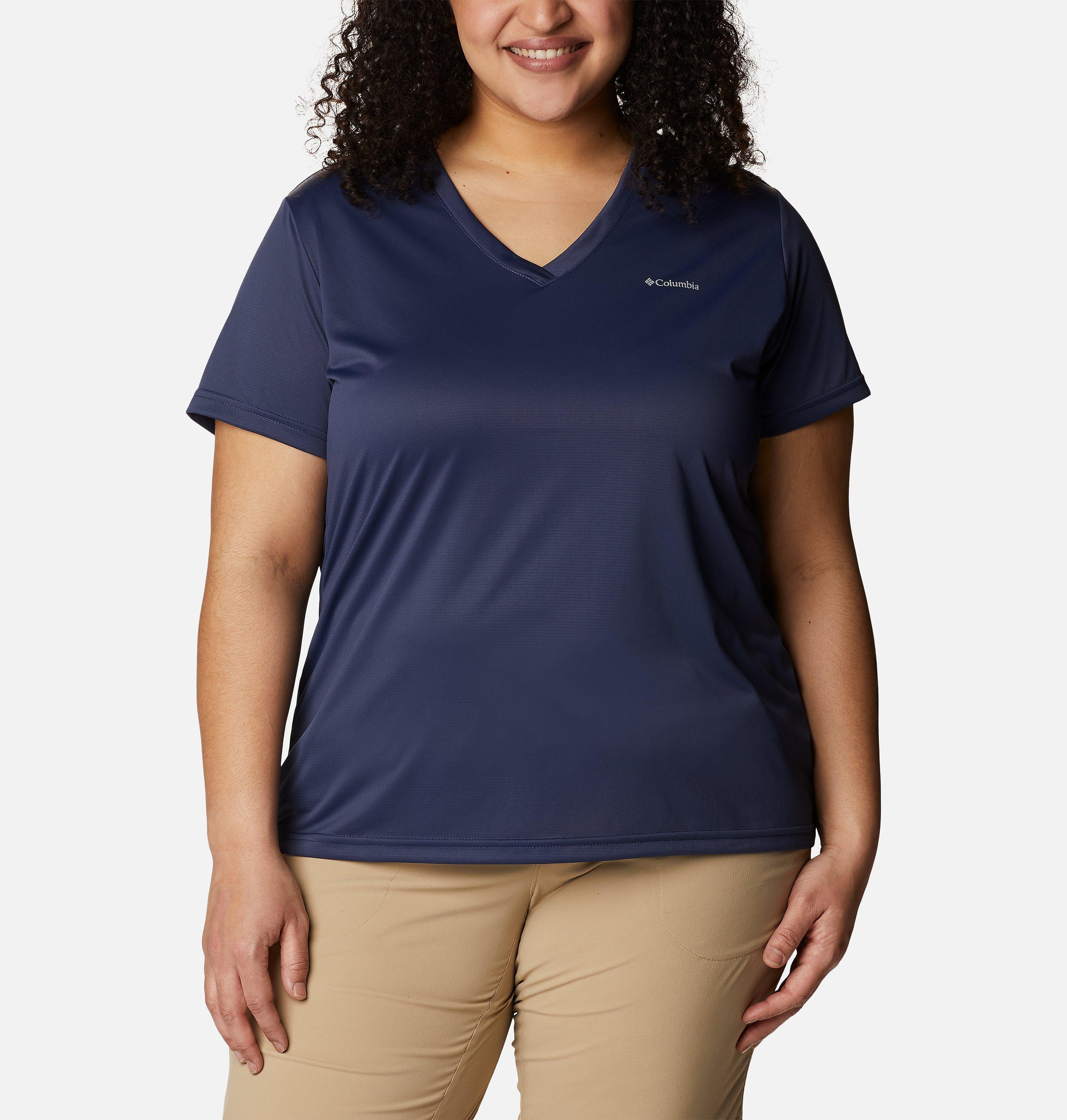 Women's Columbia Hike™ Short Sleeve V Neck Shirt - Plus Size 1