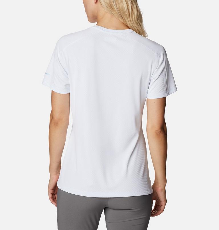 Women's Zero Rules Technical T-Shirt, Color: White, CSC Range Lines Graphic, image 2