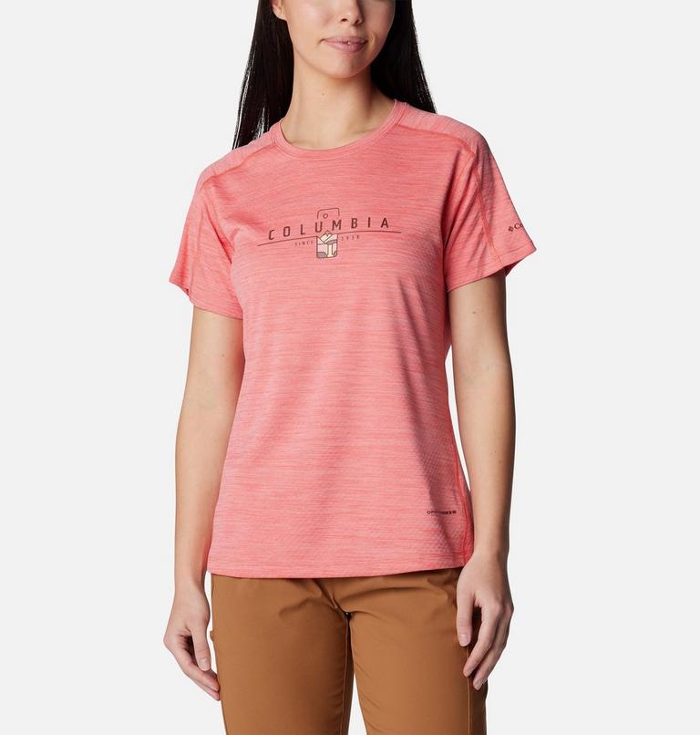 Women's Zero Rules Technical T-Shirt, Color: Juicy Heather, Nature Rules, image 1