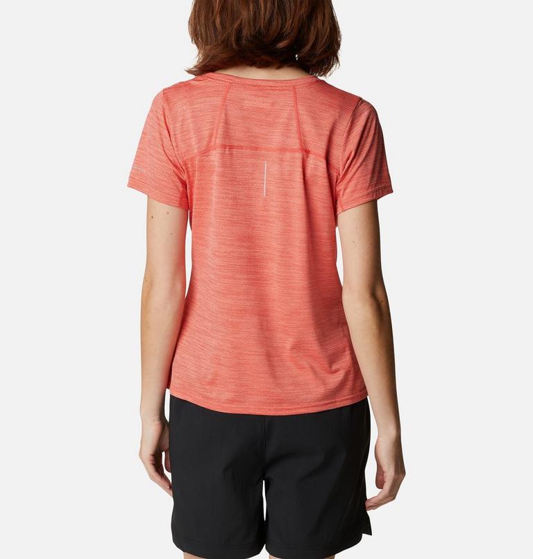 Alpine Chill Zero Short Sleeve Tee | 676 | S, Color: Red Hibiscus Heather, image 2
