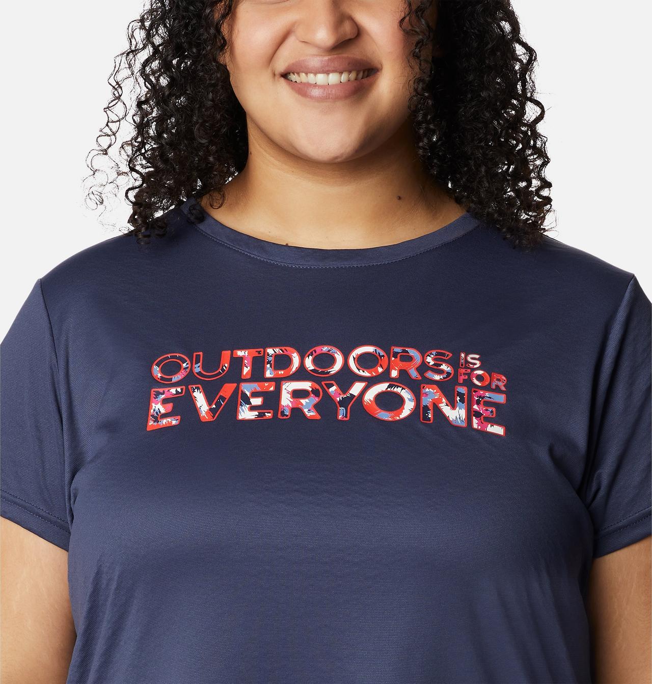 Women's Cirro Ice™ Graphic Short Sleeve Crew Shirt - Plus Size 4