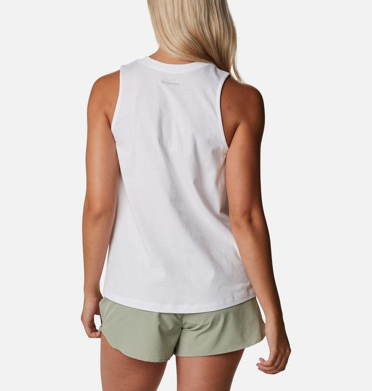 Women’s North Cascades Casual Graphic Tank Top, Color: White, Rainbow Shimmer, image 2