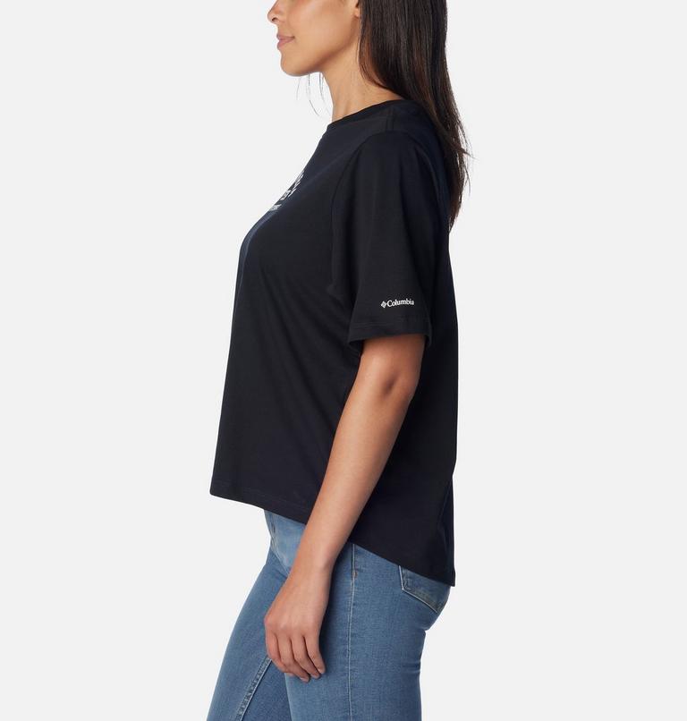 Women's North Cascades Relaxed T-Shirt, Color: Black, College Life, image 3