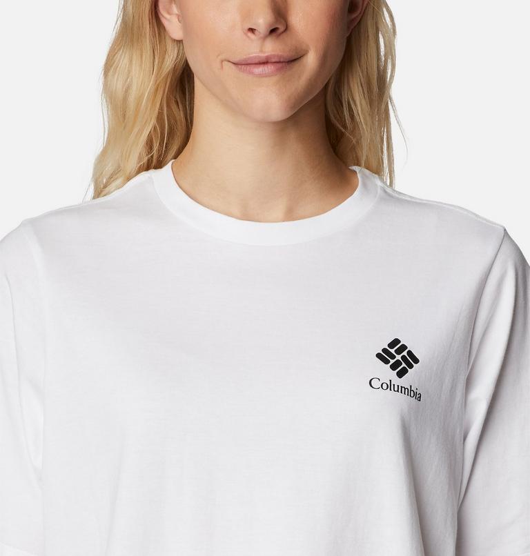 North Cascades Relaxed Tee, Color: White, Framed Halftone Logo Graphic, image 4