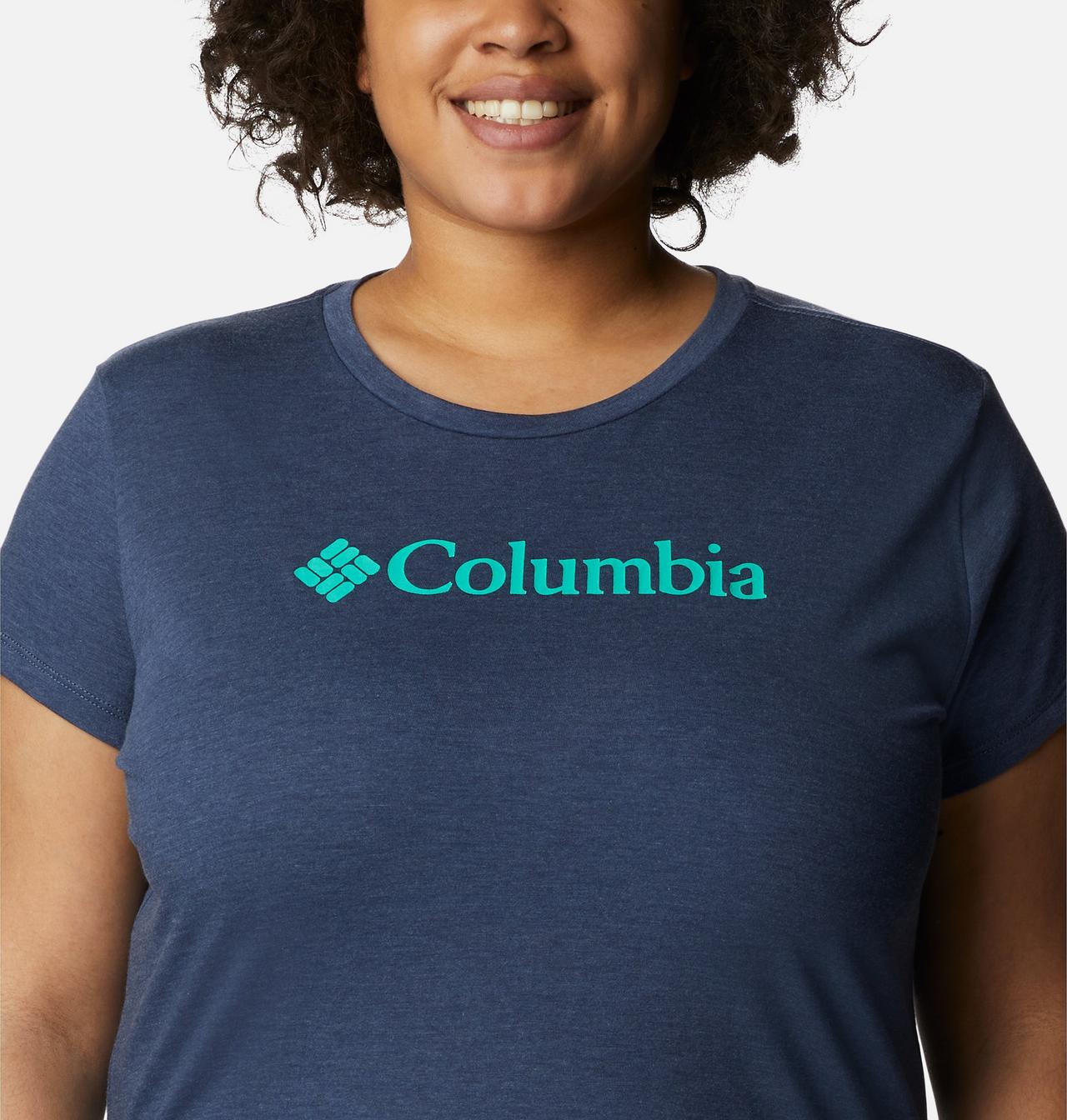 Women's Columbia Trek™ Short Sleeve Graphic Shirt - Plus Size 4