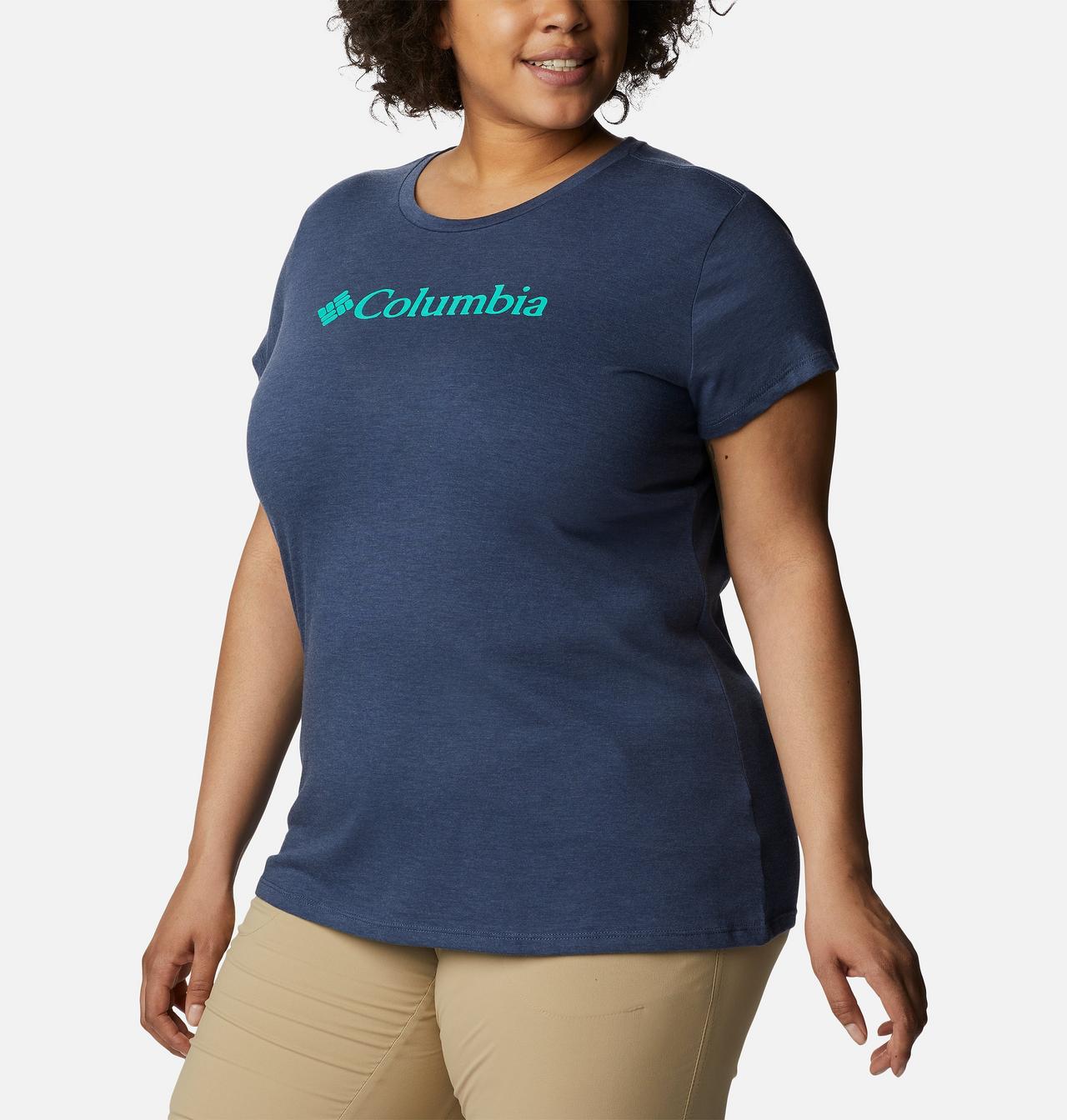 Women's Columbia Trek™ Short Sleeve Graphic Shirt - Plus Size 5