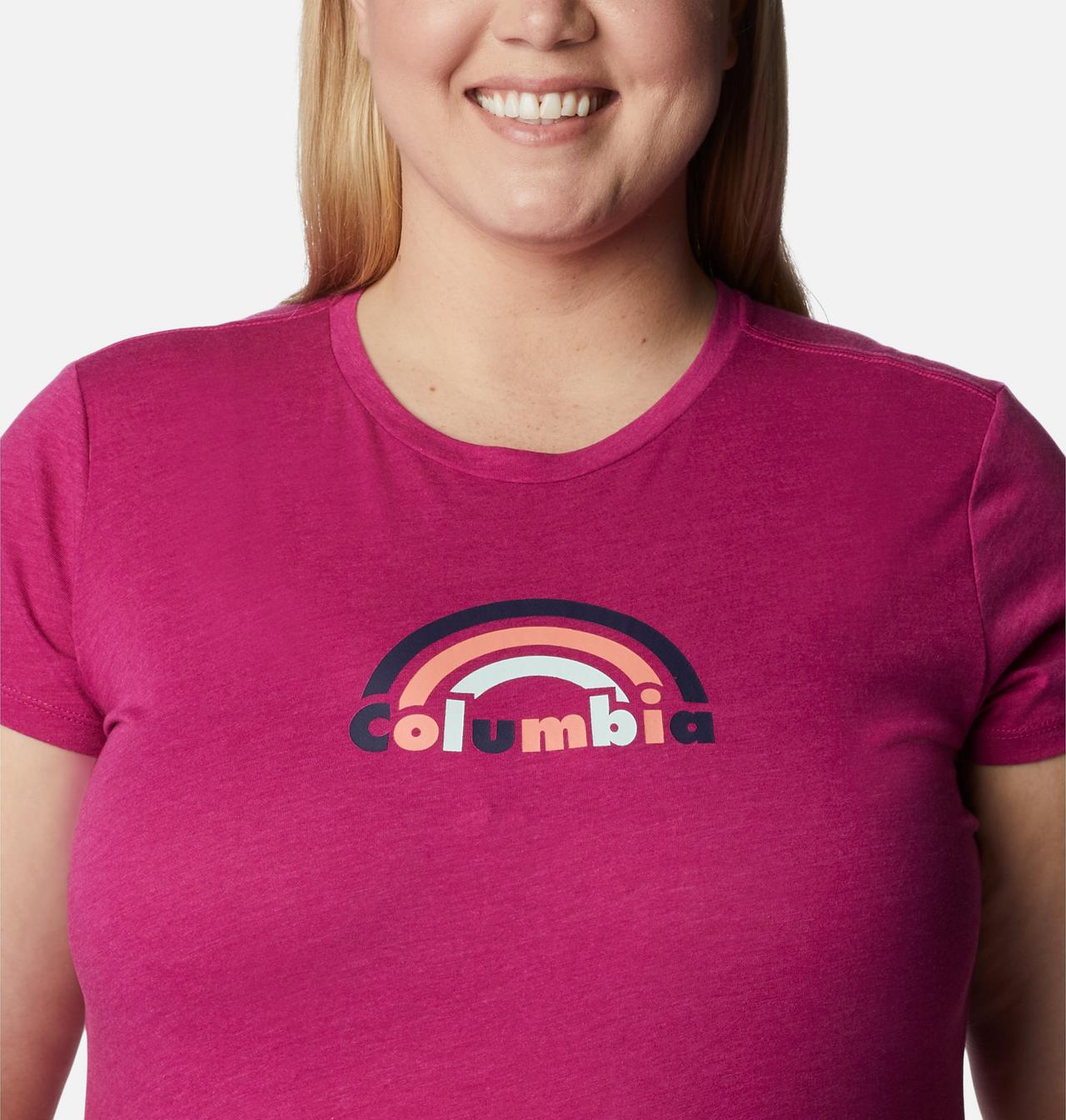 Women's Columbia Trek™ Short Sleeve Graphic Shirt - Plus Size 4