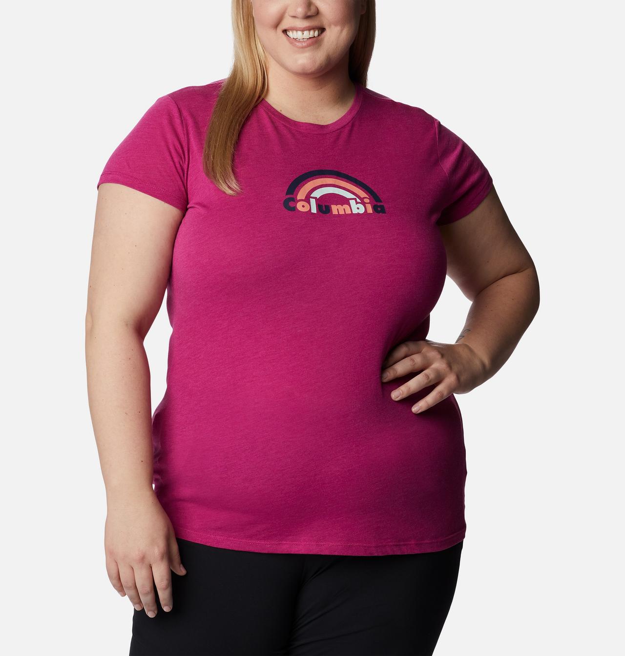 Women's Columbia Trek™ Short Sleeve Graphic Shirt - Plus Size 5