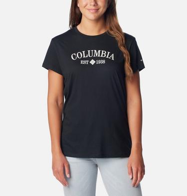 Columbia Trek SS Graphic Tee, Color: Black, CSC Tradition, image 1