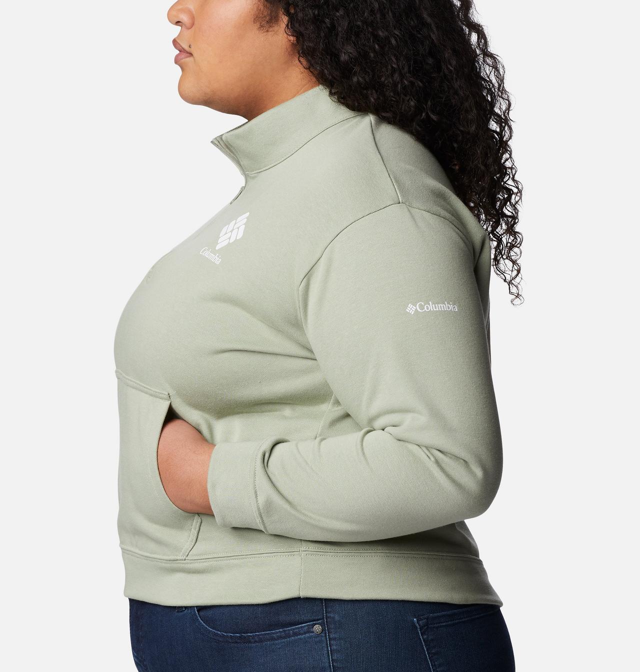 Women's Columbia Trek™ French Terry Half Zip Sweatshirt - Plus Size 3