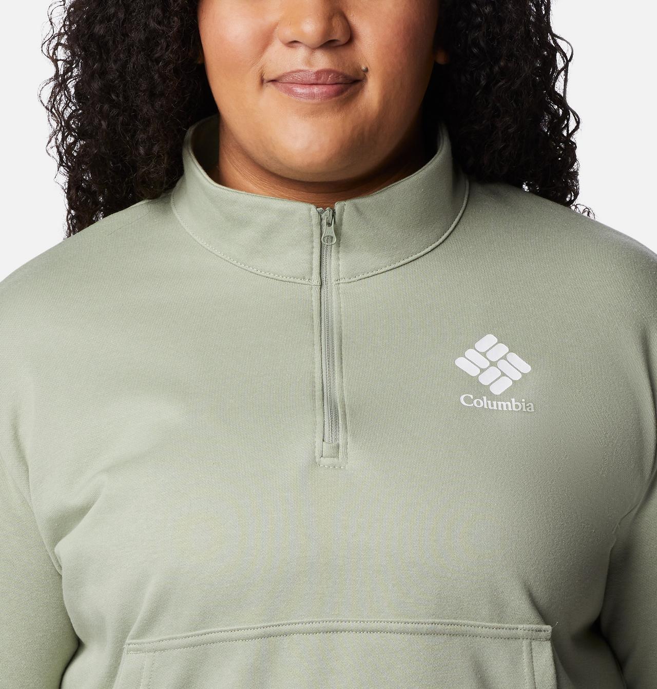 Women's Columbia Trek™ French Terry Half Zip Sweatshirt - Plus Size 4