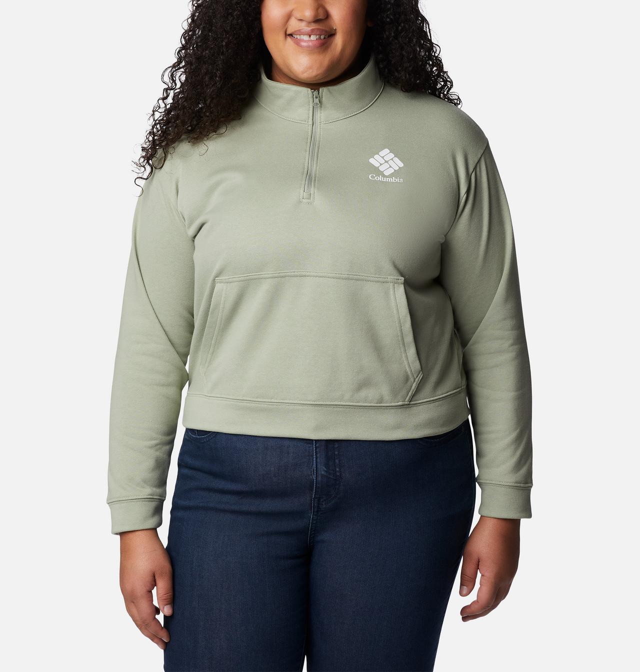 Women's Columbia Trek™ French Terry Half Zip Sweatshirt - Plus Size 5