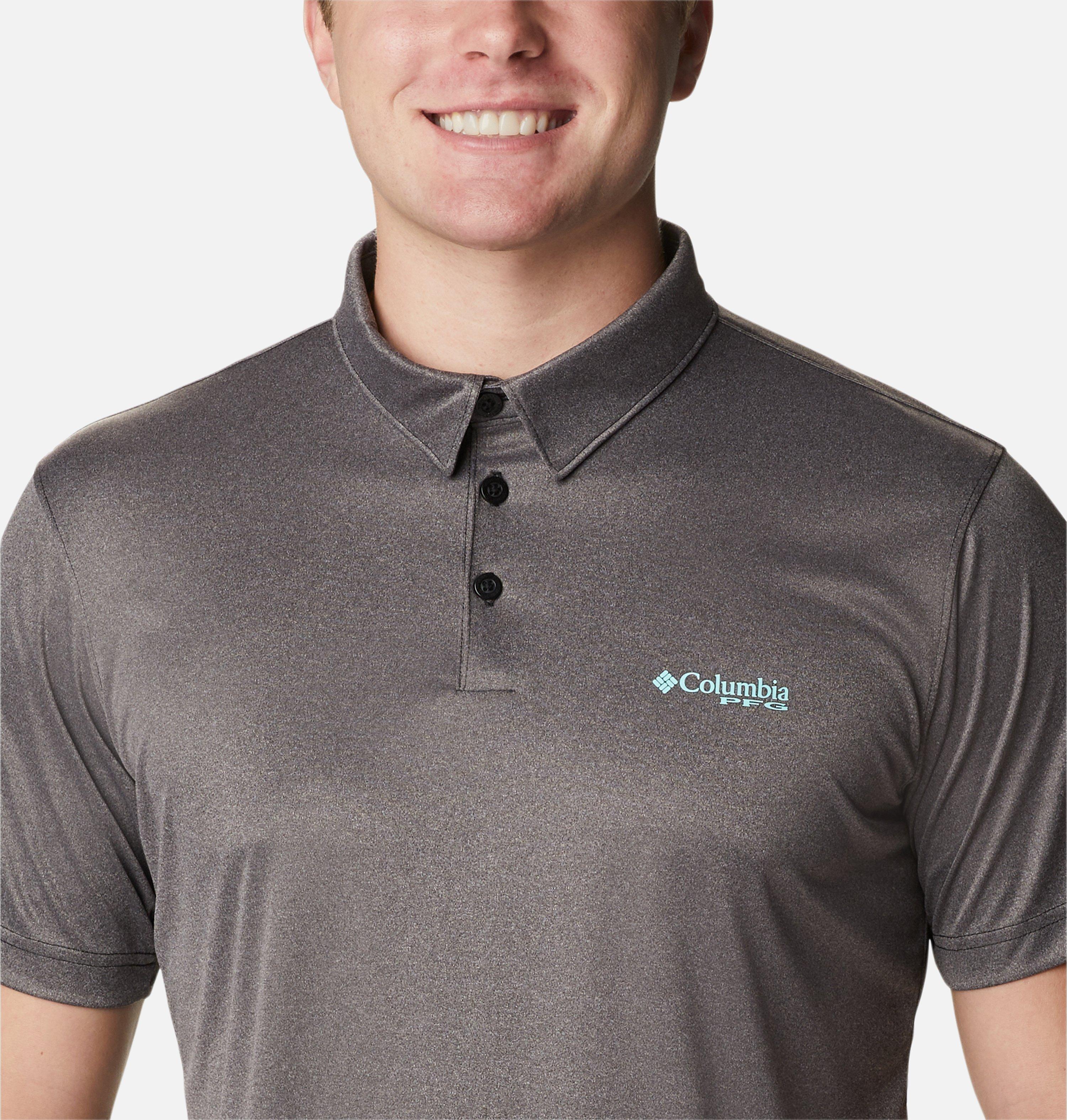Men's PFG Terminal Tackle Heather Polo 4