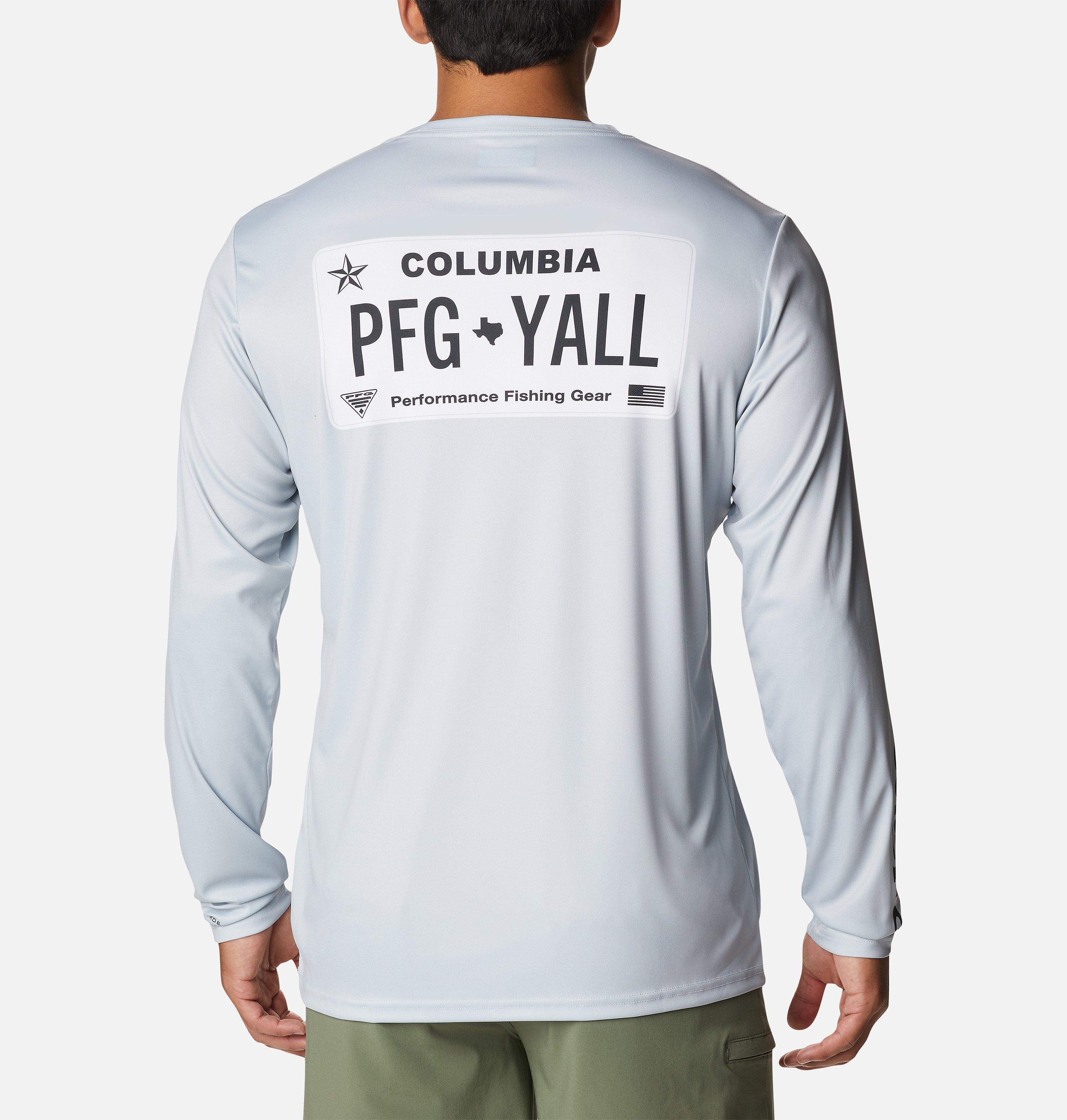 Men's PFG Terminal Tackle™ License Plate Long Sleeve Shirt 1