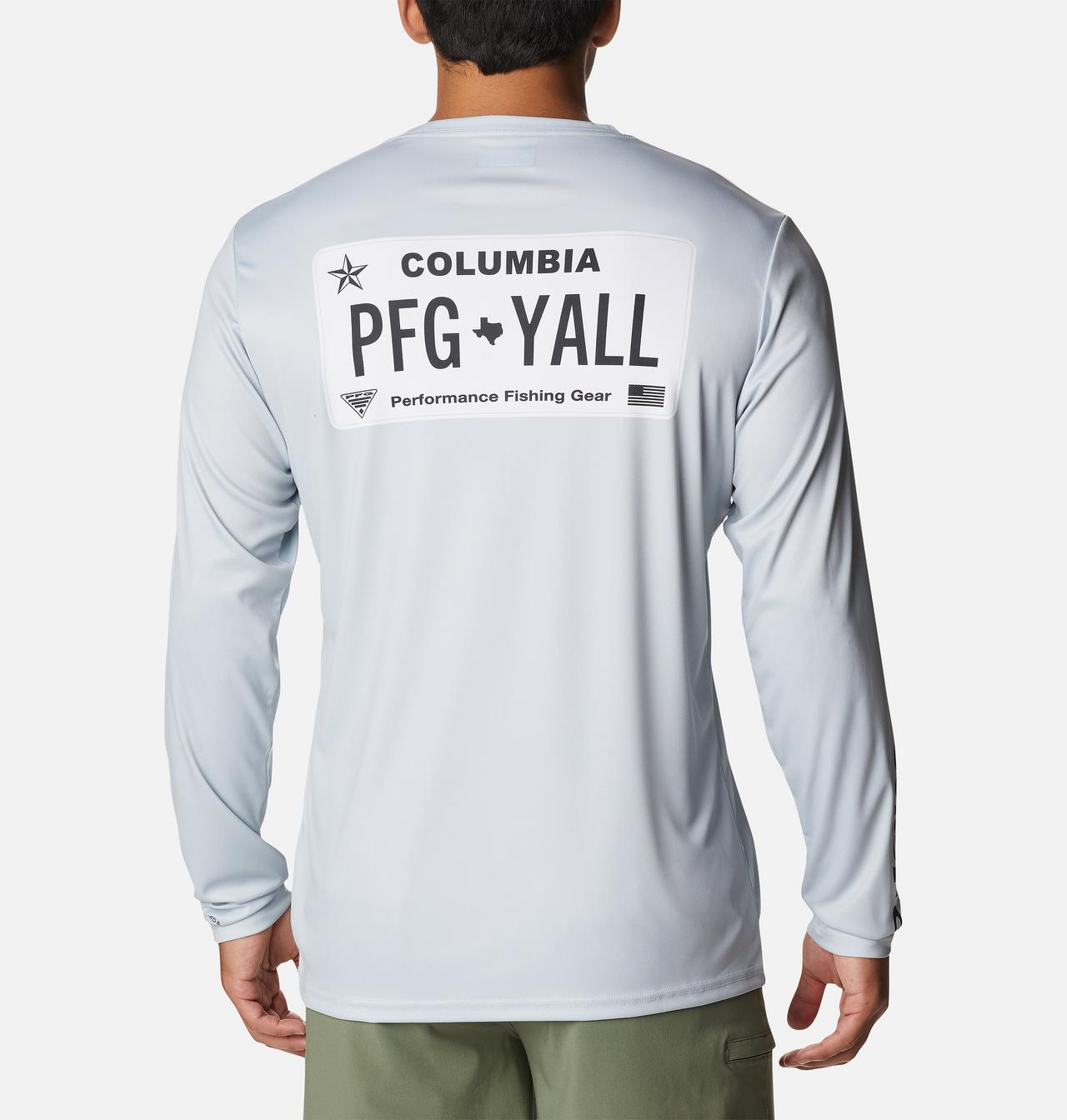 Men's PFG Terminal Tackle™ License Plate Long Sleeve Shirt 1