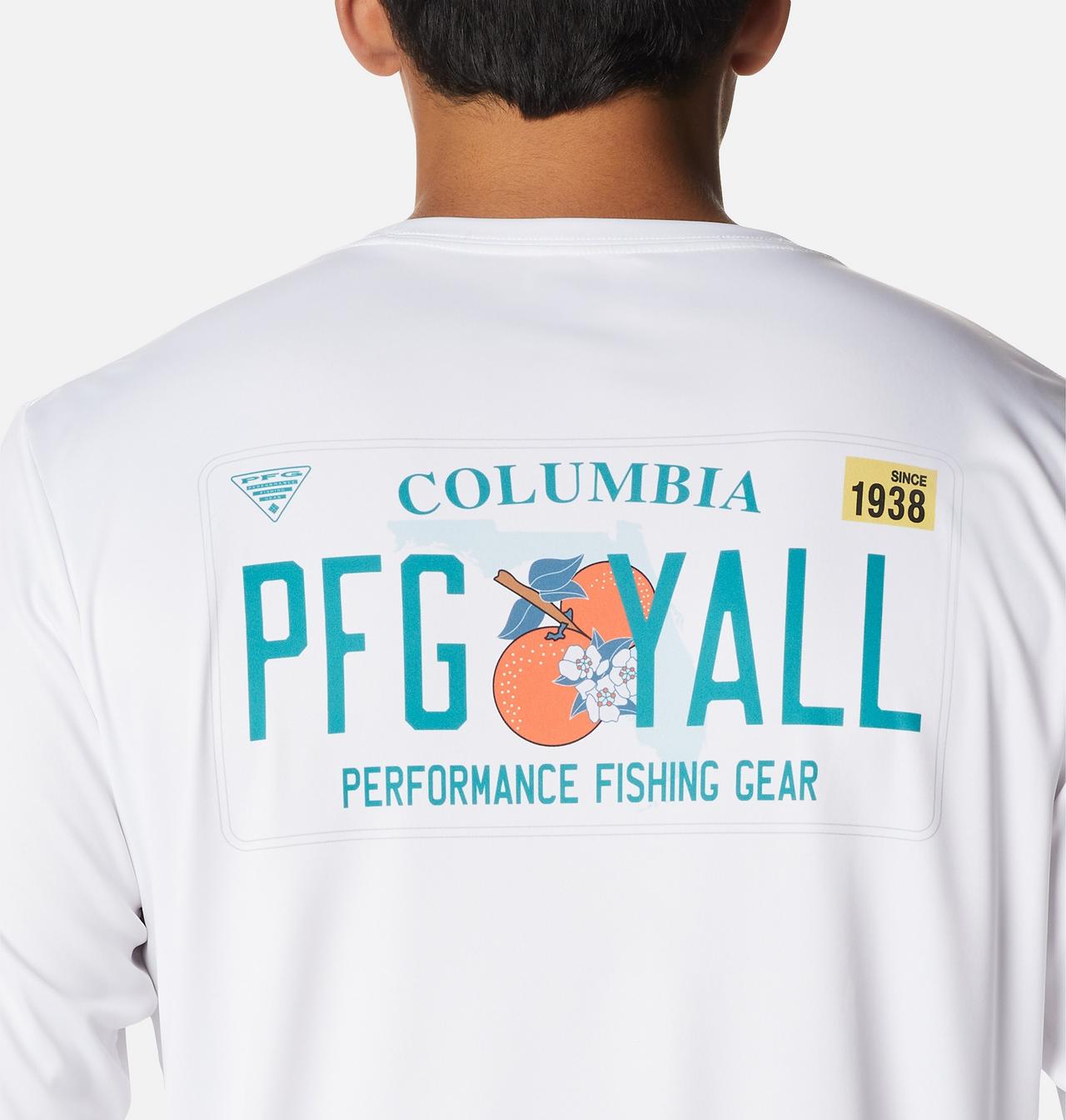 Men's PFG Terminal Tackle™ License Plate Long Sleeve Shirt 5