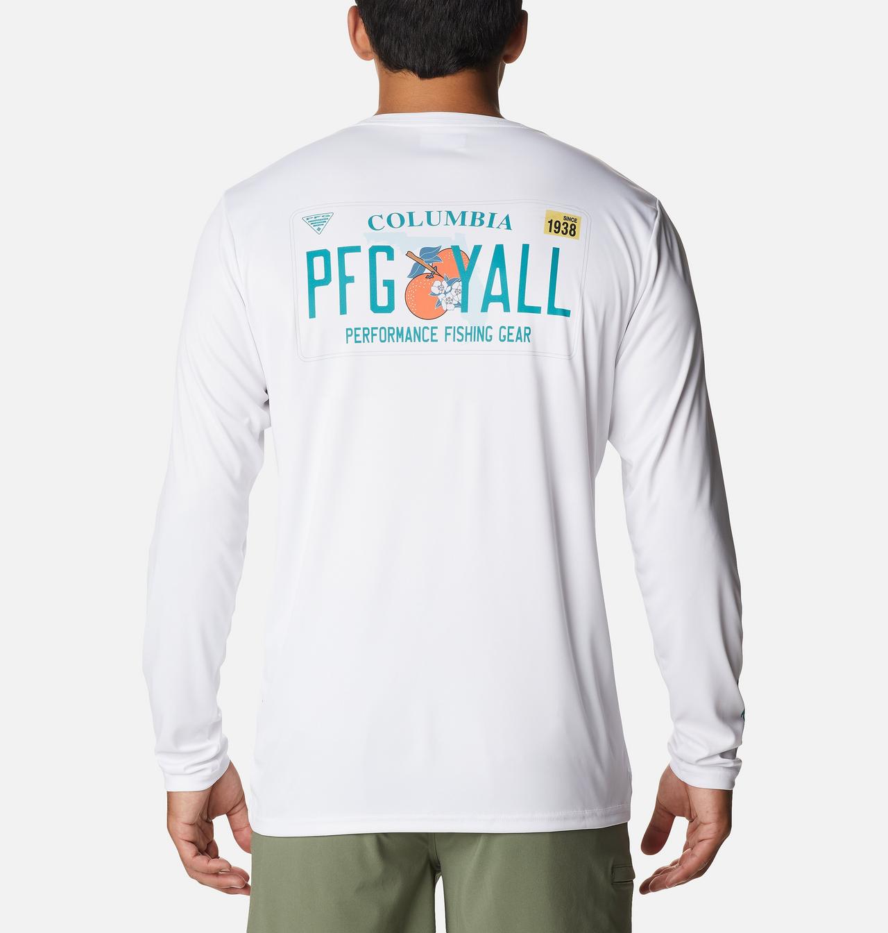 Men's PFG Terminal Tackle™ License Plate Long Sleeve Shirt 1