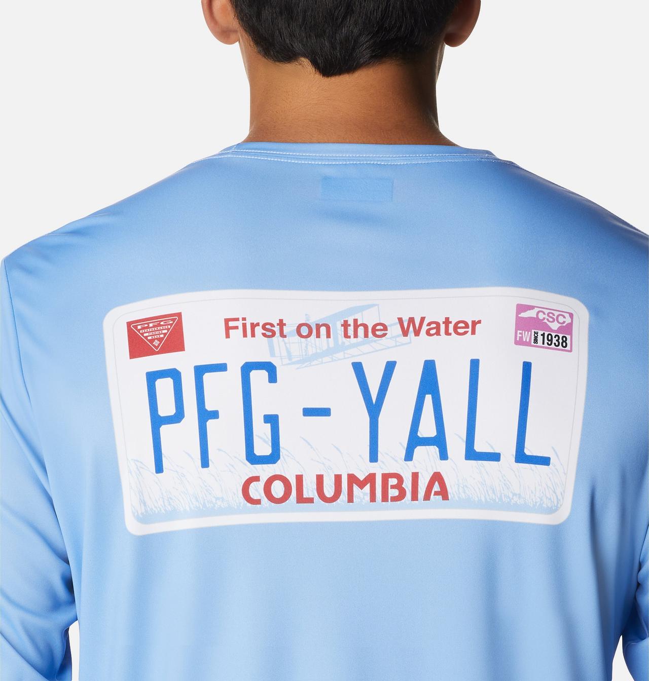 Men's PFG Terminal Tackle™ License Plate Long Sleeve Shirt 5