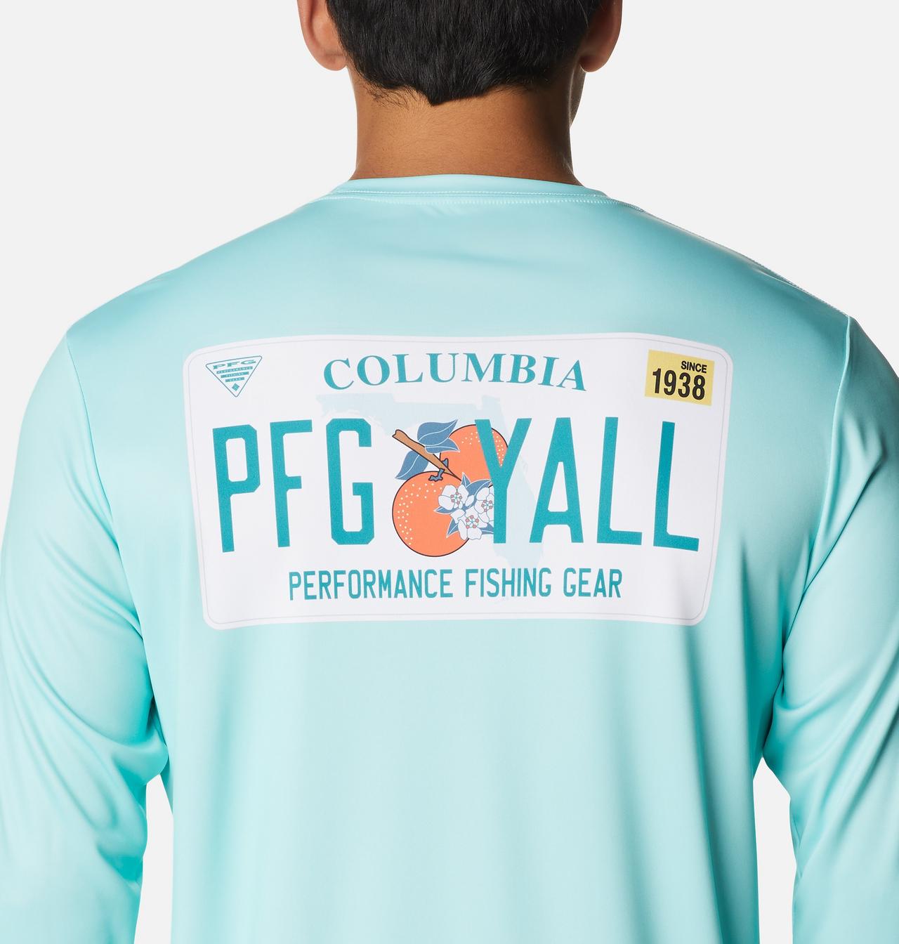 Men's PFG Terminal Tackle™ License Plate Long Sleeve Shirt 5