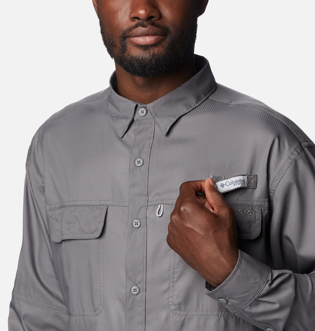 Men's PFG Skiff Guide™ Woven Long Sleeve Shirt 4