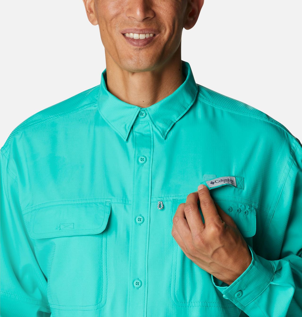 Men's PFG Skiff Guide™ Woven Long Sleeve Shirt 4