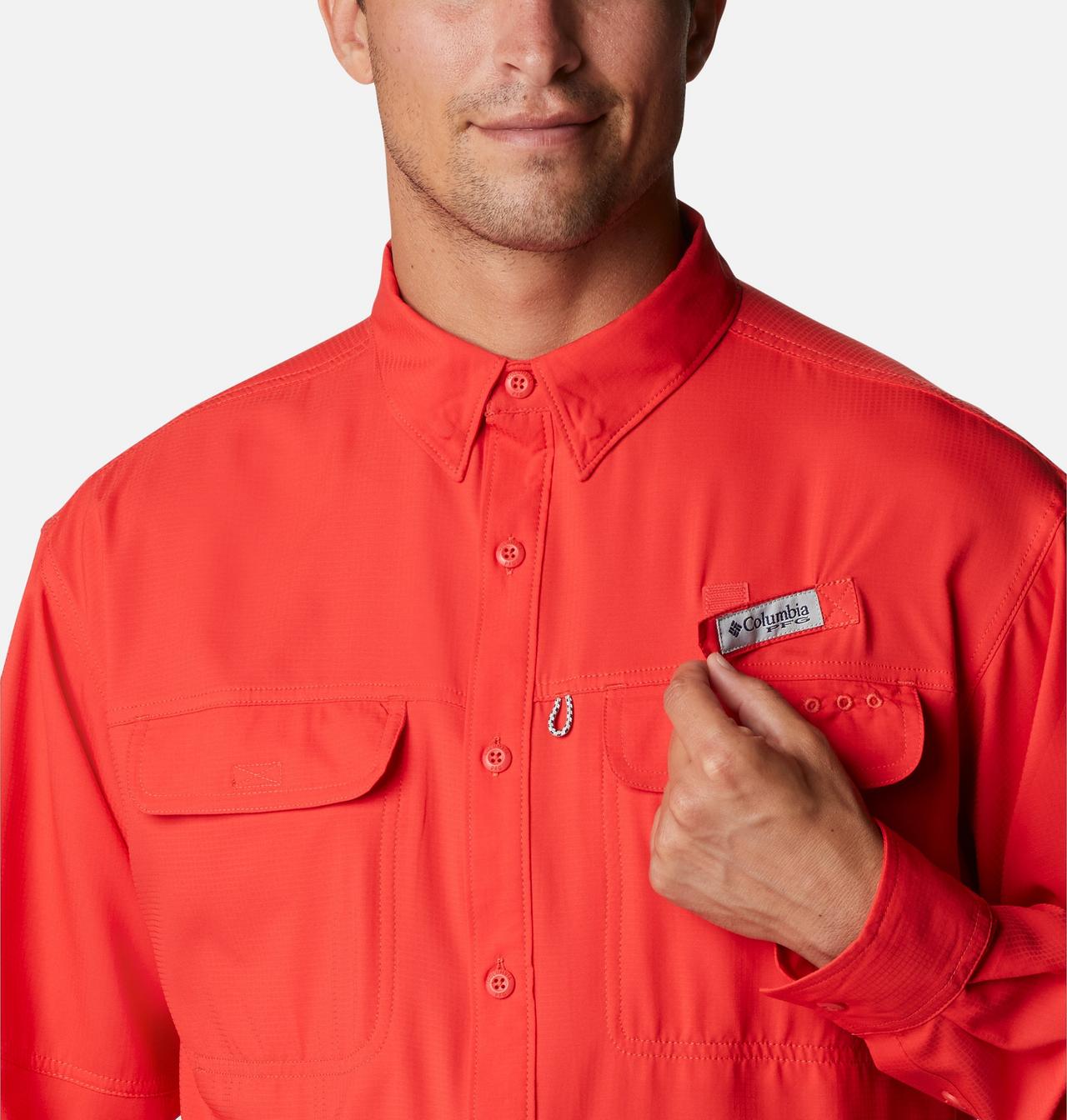 Men's PFG Skiff Guide™ Woven Long Sleeve Shirt 4