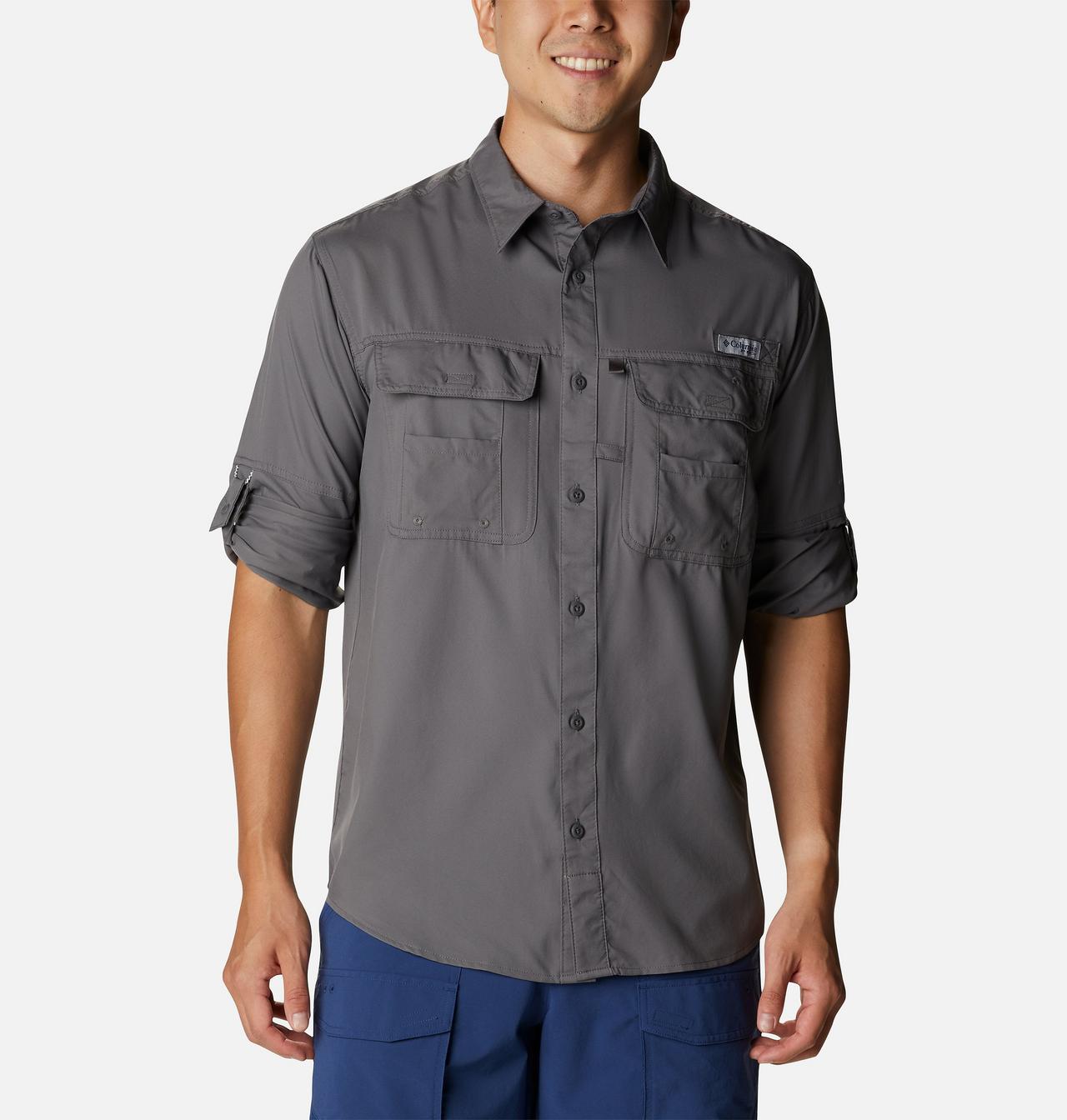 Men's PFG Drift Guide™ Woven Long Sleeve Shirt 7