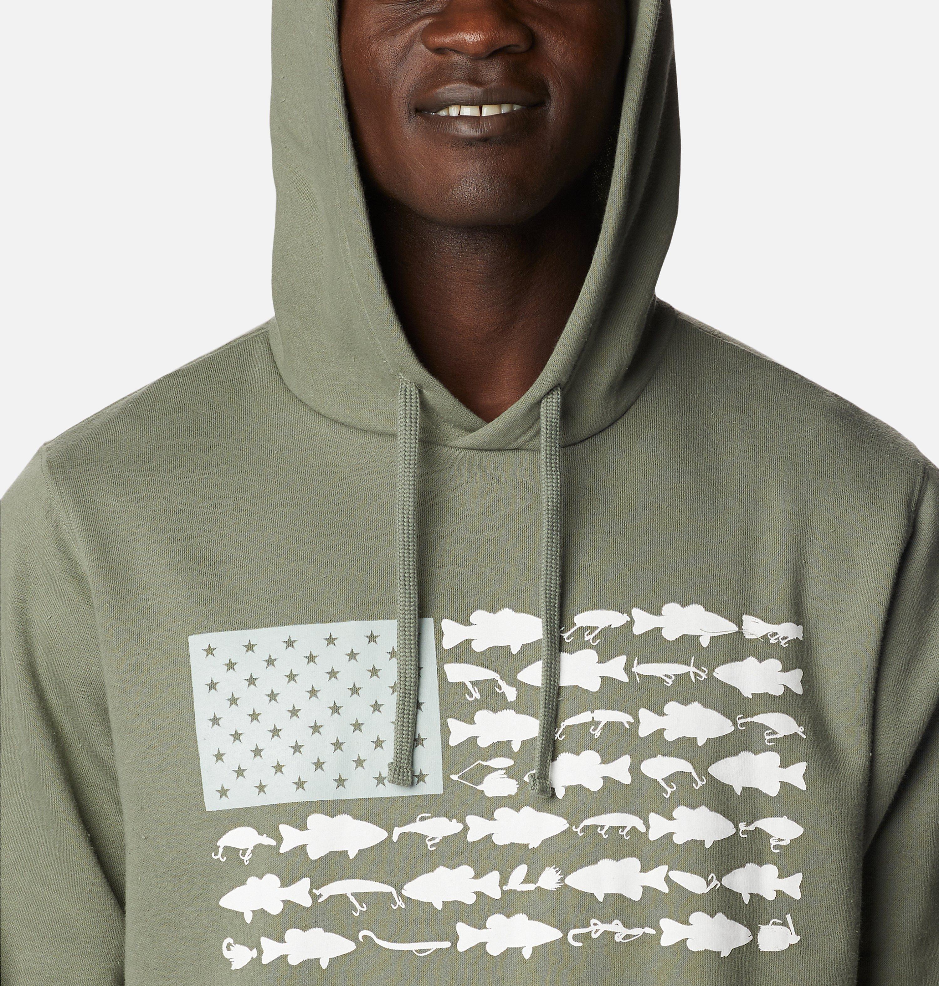 Men's PFG Fish Flag II Hoodie - Tall 4