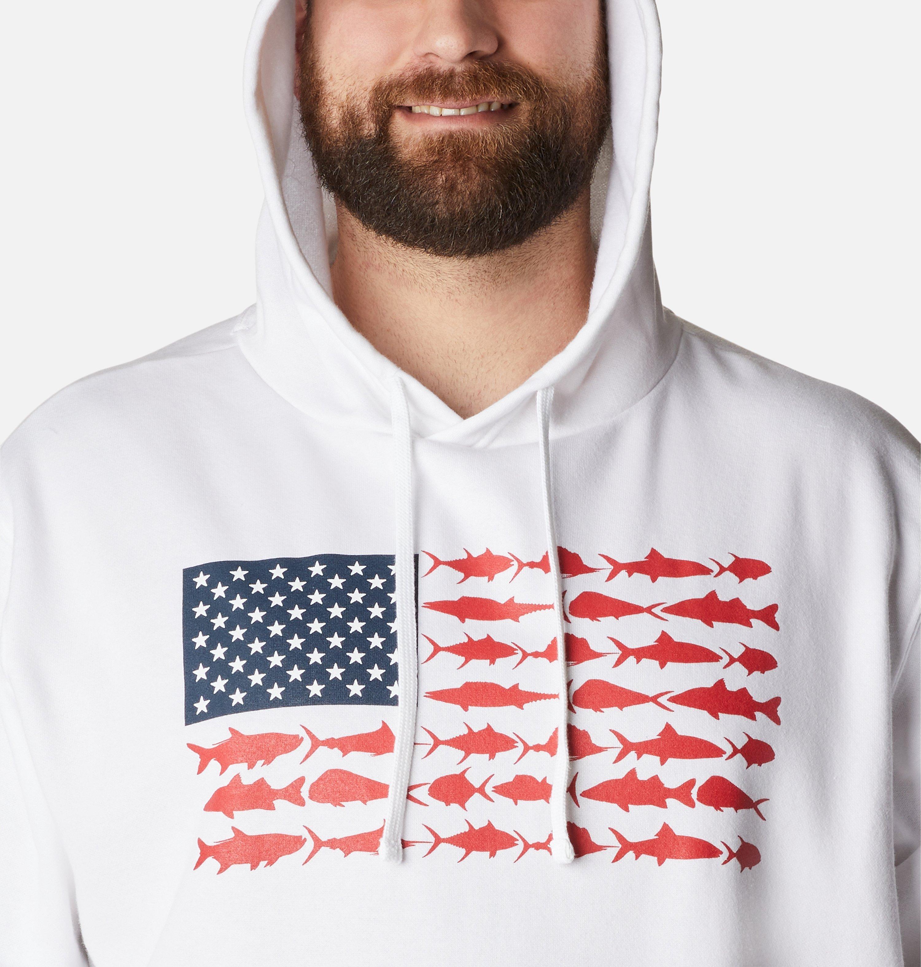 Men's PFG Fish Flag II Hoodie - Big 4