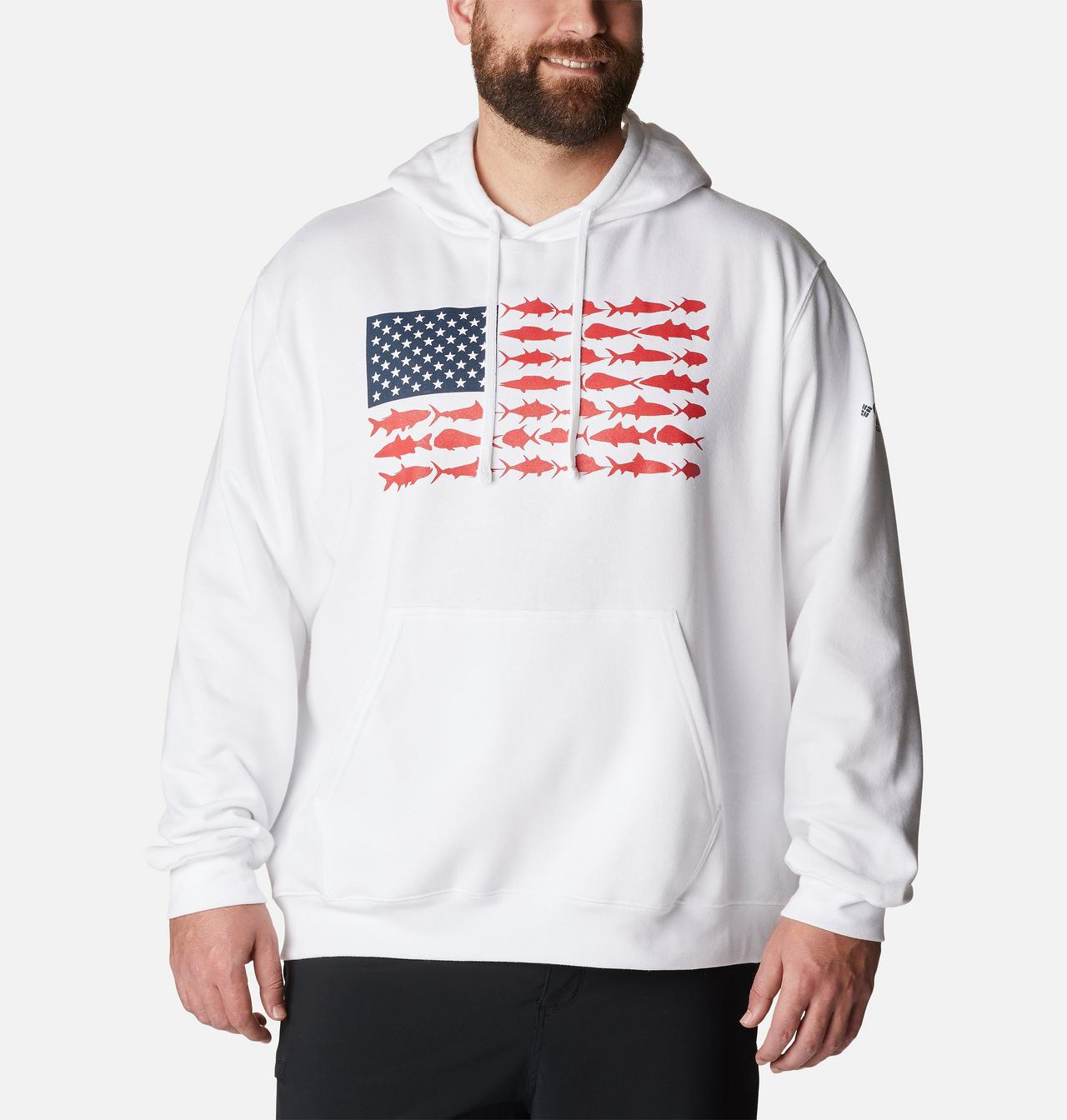 Men's PFG™ Fish Flag II Hoodie - Big 1