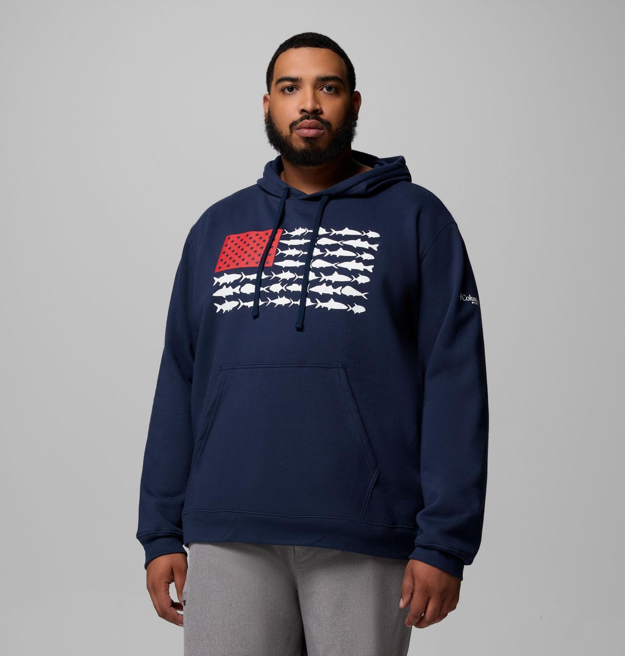 Men's PFG™ Fish Flag II Hoodie - Big 1