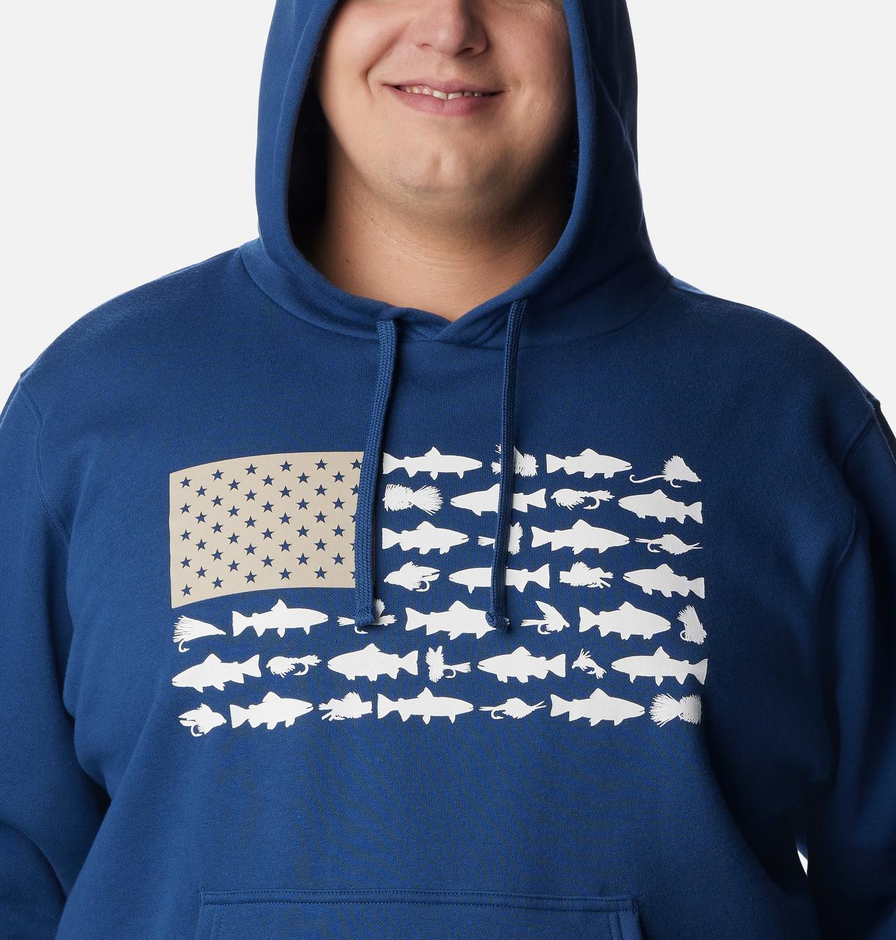 Men's PFG™ Fish Flag II Hoodie - Big 4