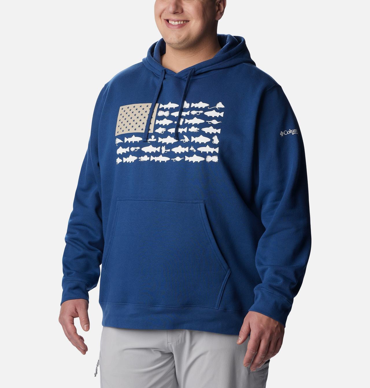 Men's PFG™ Fish Flag II Hoodie - Big 1