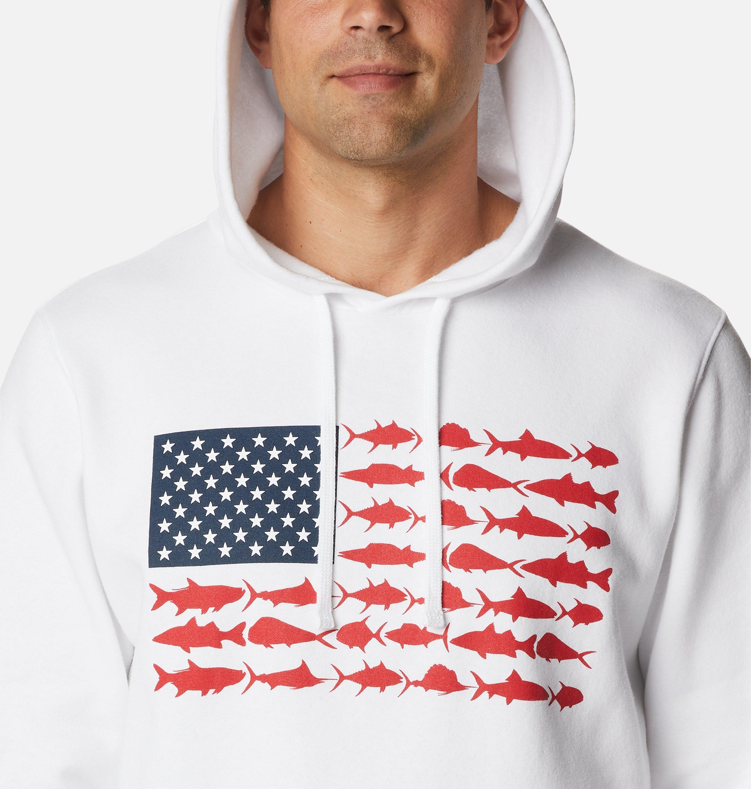Men's PFG Fish Flag II Hoodie - Tall 4