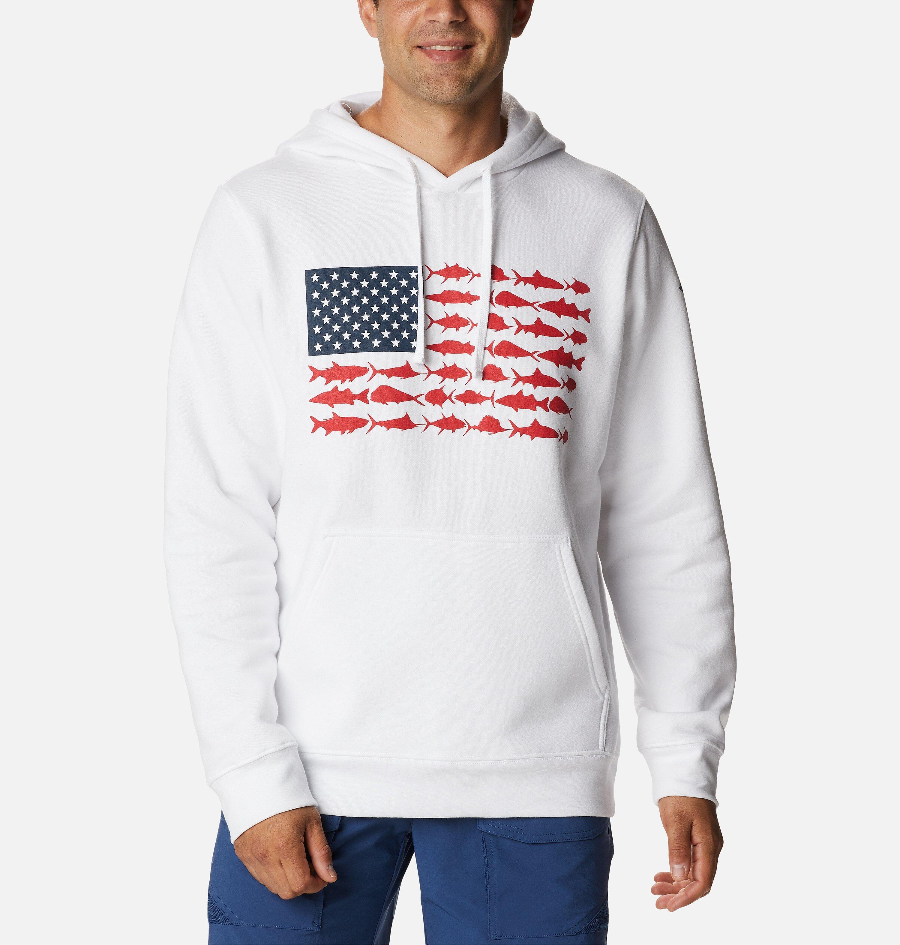 Men's PFG Fish Flag II Hoodie - Tall 1
