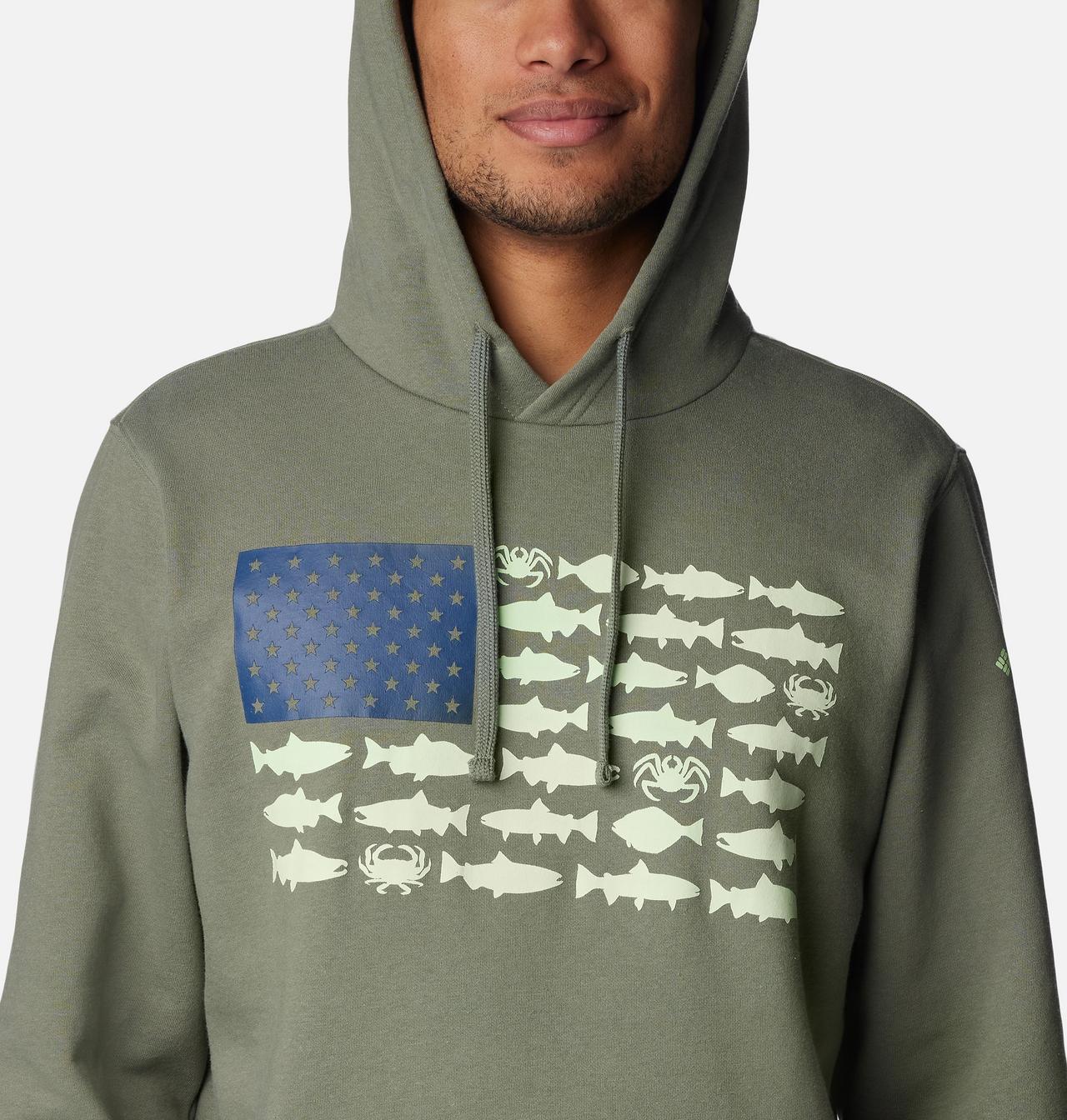 Men's PFG™ Fish Flag II Hoodie - Tall 4