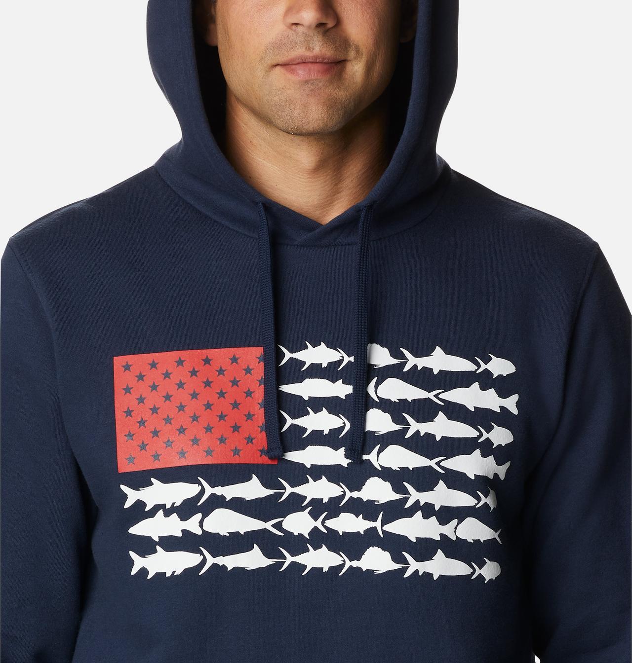 Men's PFG™ Fish Flag II Hoodie - Tall 4
